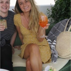 Abercrombie & Fitch Yellow Floral Dress